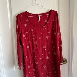 Soma Red Snowflake Nightgown